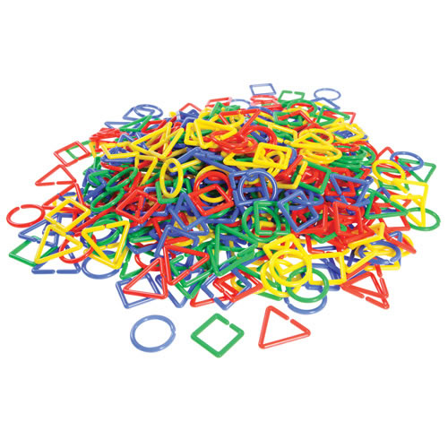 ΓΕΩΜΕΤΡΙΚΑ ΣΧΗΜΑΤΑ "SHAPE LINKS" 500PCS ΣΕ ΚΟΥΤΙ