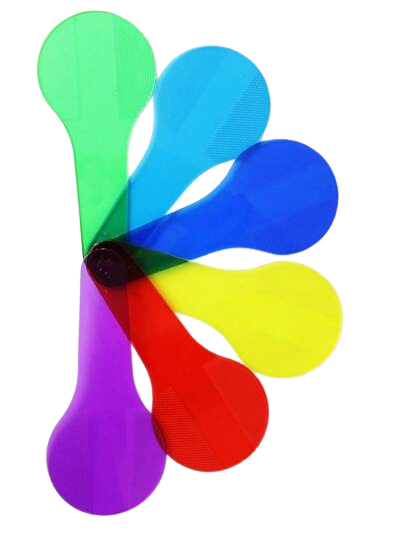 6 Διαφανή Πλαστικά για Μίξη Χρωμάτων