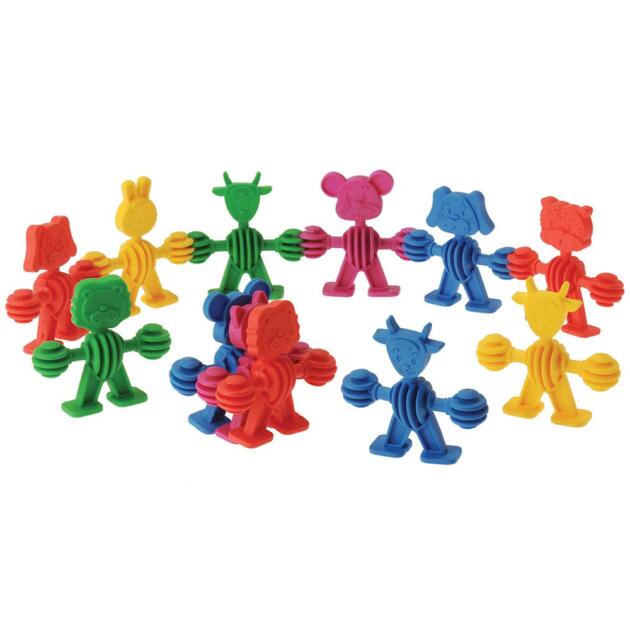 Αλληλοσυνδεόμενα Ζωάκια Αρίθμησης – 60 Τεμάχια