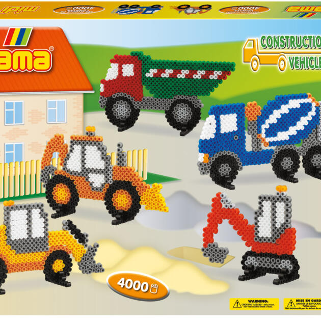 Hama Beads - Construction Vehicles Gift Set