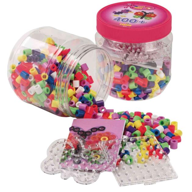 Maxi beads and pegboards in tub – Pink