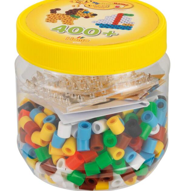 Maxi beads and pegboards in tub - Yellow